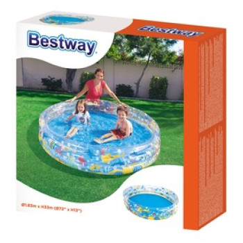 Bestway 51005 Átlátszó gyűrűs medence 183 x 33 cm online gyerekjáték rendelés Strandjáték - Medence