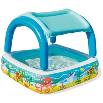Bestway Bébimedence árnyékolóval - 140x140x114 cm online gyerekjáték rendelés Strandjáték - Medence