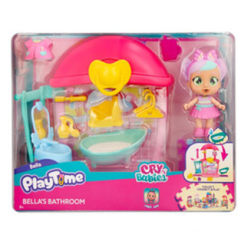 Cry Babies Playtime Bella Fürdőszobája online gyerekjáték rendelés Játékbaba - Játékbaba