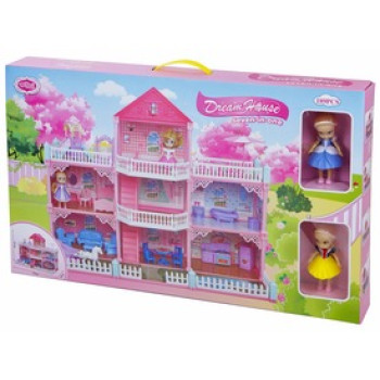 Emeletes babaház - 73 x 34 x 57 cm online gyerekjáték rendelés Játékbaba - Babaház