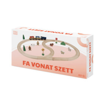 Fa vonat szett online gyerekjáték rendelés Fajáték - Játékvonat