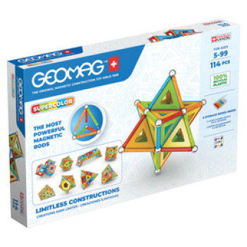 Geomag Supercolor Recycled 114 db online gyerekjáték rendelés Mágneses építőjáték - Mágneses építőjáték