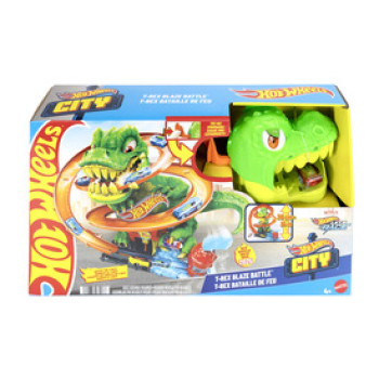 Hot wheels T-rex támadás pályaszett online gyerekjáték rendelés Játékautó és jármű - Játék autópálya