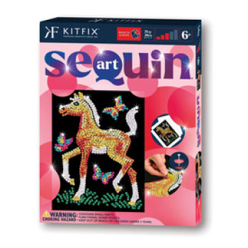KitFix Sequin Art Red - Csikó online gyerekjáték rendelés Kreatív hobbi - Kreatív játék