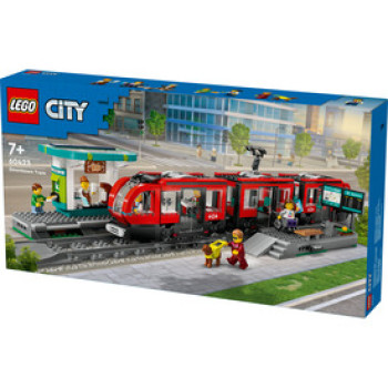 LEGO City 60423 Belvárosi villamos és megálló online gyerekjáték rendelés Játék - LEGO