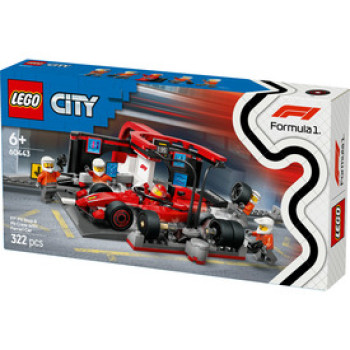LEGO City 60443 F1-es boxutca és személyzet