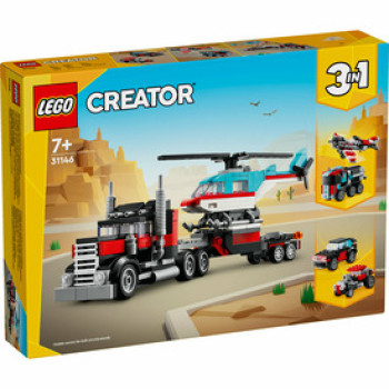 LEGO Creator 31146 Platós teherautó és helikopter online gyerekjáték rendelés Játék - LEGO
