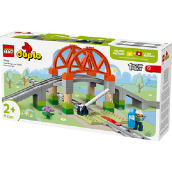 LEGO DUPLO Town 10426 Vasúti híd és sínek kiegészítő szett online gyerekjáték rendelés Játék - LEGO