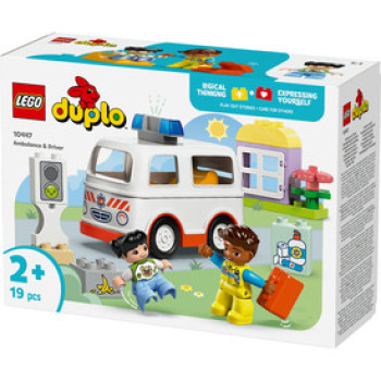 LEGO DUPLO Town 10447 Mentőautó és mentősofőr online gyerekjáték rendelés Játék - LEGO