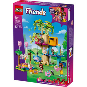 LEGO Friends 42666 Születésnapi cicazsúr és lombház cicáknak online gyerekjáték rendelés Játék - LEGO