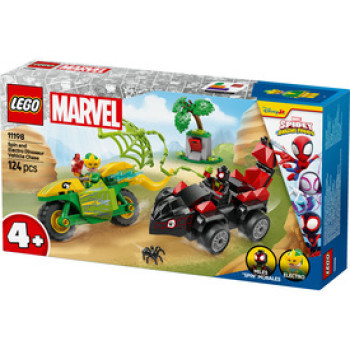 LEGO Spidey 11198 Spin és electro: üldözés a dinójárművel online gyerekjáték rendelés Játék - LEGO