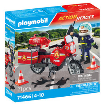Playmobil: Motoros tűzoltó olajfoltokkal online gyerekjáték rendelés Playmobil -