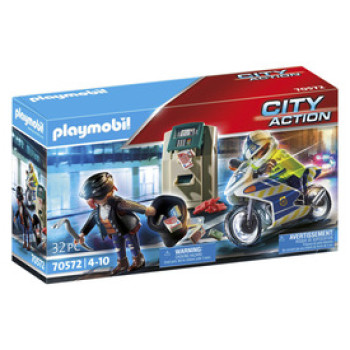 Playmobil Rendőrségi motor: Pénztolvaj 70572 online gyerekjáték rendelés Playmobil - Playmobil