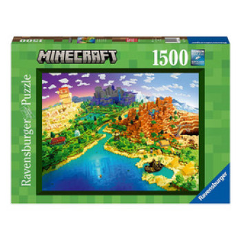 Puzzle 1500 db - A Minecraft világa online gyerekjáték rendelés Puzzle - Puzzle