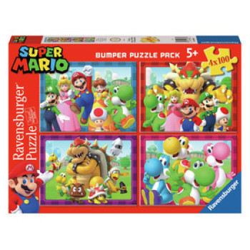 Puzzle 4x100 db - Super Mario online gyerekjáték rendelés Puzzle - Puzzle