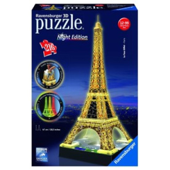 Ravensburger: Eiffel-torony 216 darabos 3D puzzle fénnyel online gyerekjáték rendelés Puzzle - Puzzle
