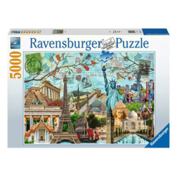 Ravensburger Puzzle 5000 db - Nagyvárosi kollázs online gyerekjáték rendelés Puzzle - Puzzle