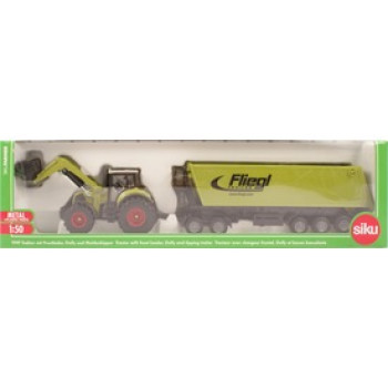 SIKU Claas traktor markolóval 1:50 - 1949 online gyerekjáték rendelés Játékautó és jármű - Játékautó és jármű