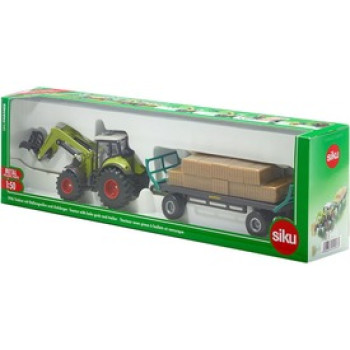 SIKU Claas traktor utánfutóval 1:50 - 1946 online gyerekjáték rendelés Játékautó és jármű - Játékautó és jármű