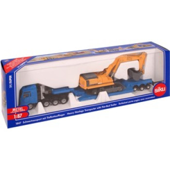 SIKU MAN tréler Liebherr munkagéppel 1:87 - 1847 online gyerekjáték rendelés Játékautó és jármű - Játékautó és jármű