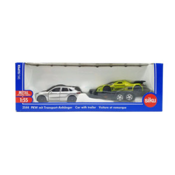 SIKU Porsche terepjáró trélerrel 1:55 - 2544 online gyerekjáték rendelés Játékautó és jármű - Játékautó és jármű