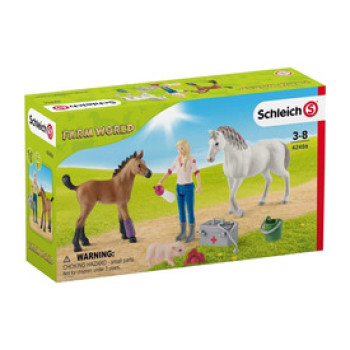 Schleich Orvoslátogatás kancánál és csikóknál online gyerekjáték rendelés Akcióhős