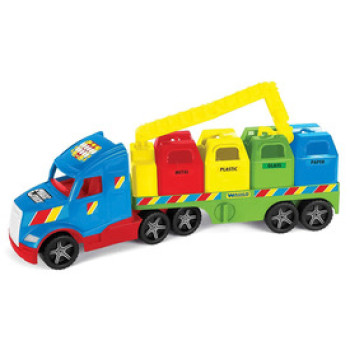 Wader magic truck szelektív kukásautó online gyerekjáték rendelés Játékautó és jármű - Játékautó és jármű
